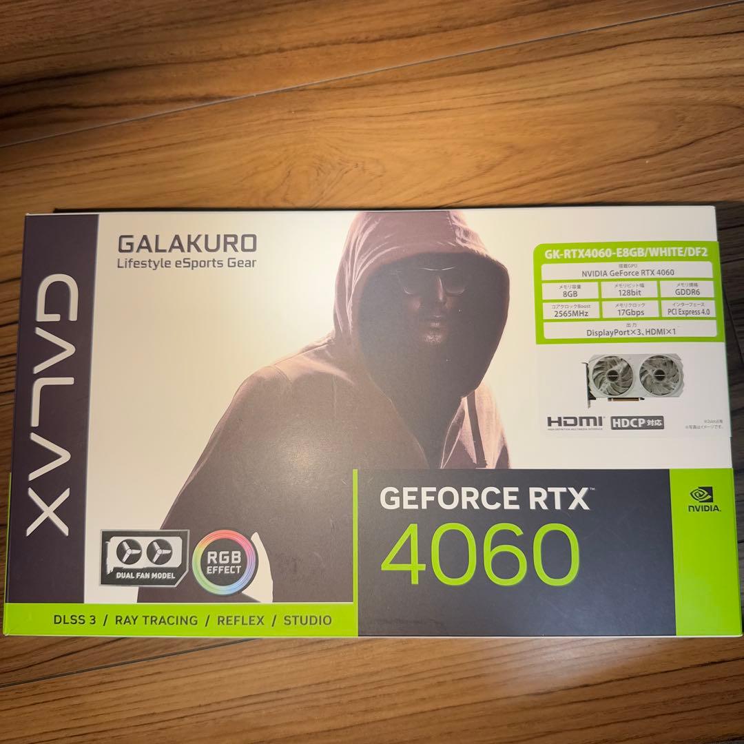 グラフィックボード・グラボ・ビデオカード GALAKURO GeForce RTX 4060