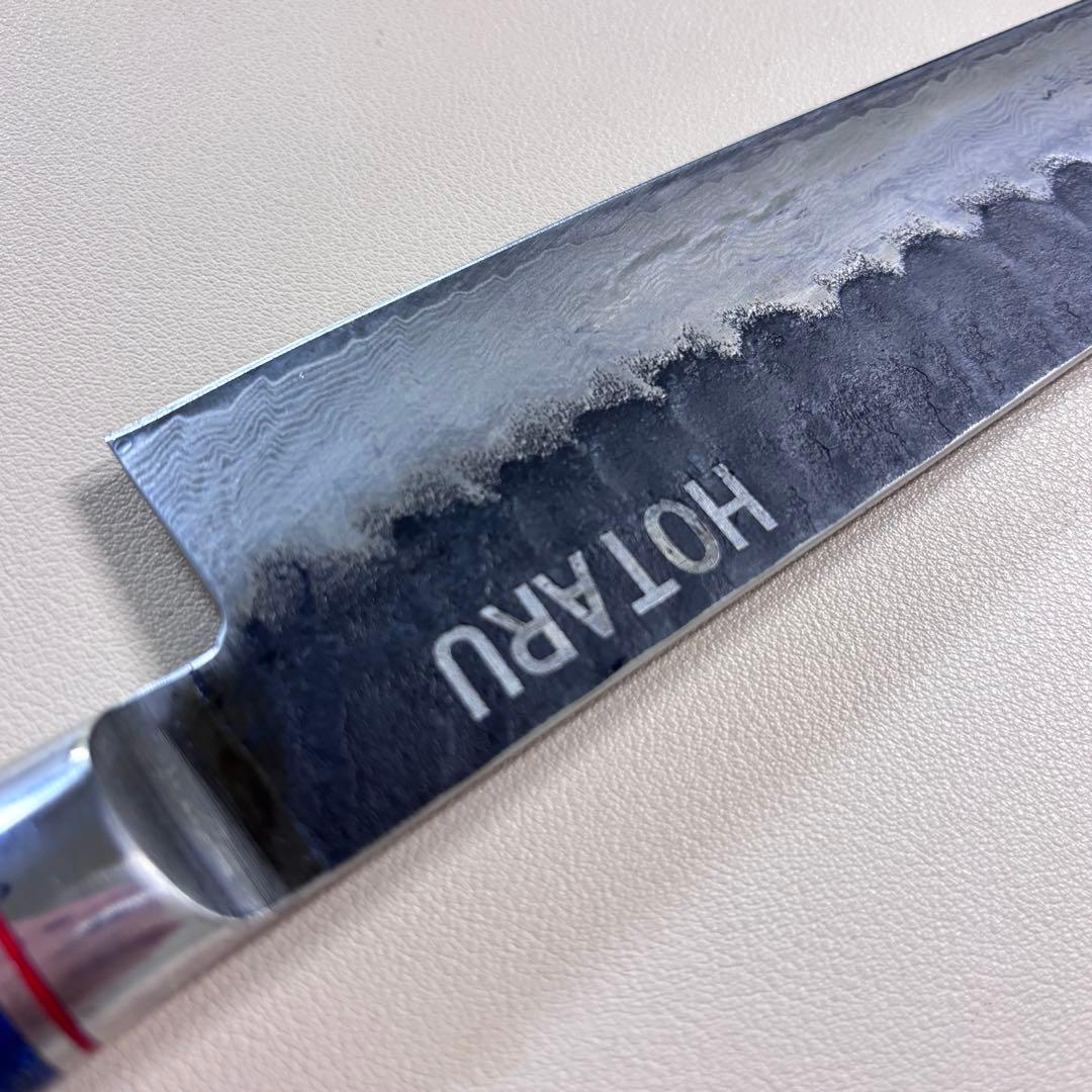 240mm黒打ちダマスカス　(切付型)牛刀シェフナイフ 牛刀【新品】…