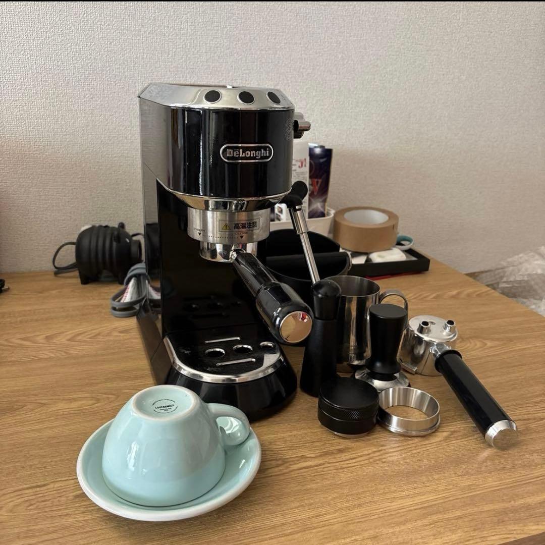 デロンギ エスプレッソマシン デディカ EC680ラテアート用ノズル交換済