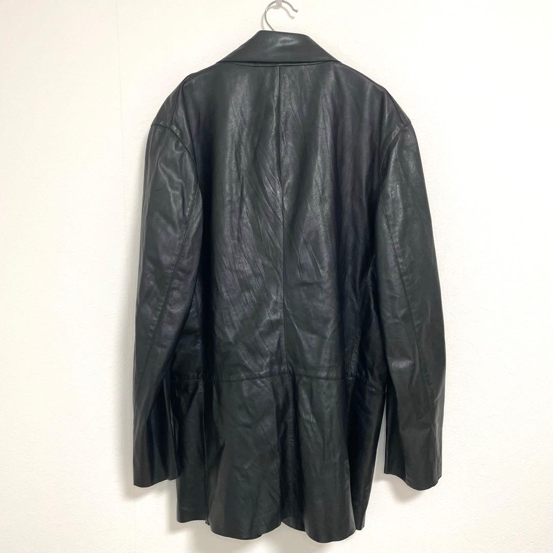 ERMANNO SCERVINO レザージャケット 50 L 黒 本革