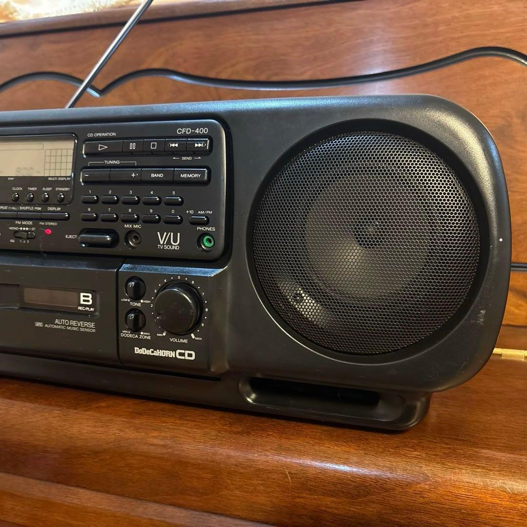 SONY CFD-400 ラジカセ：作動品