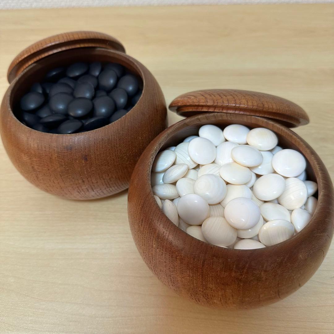 碁石セット 36号 碁笥 蛤碁石 那智黒