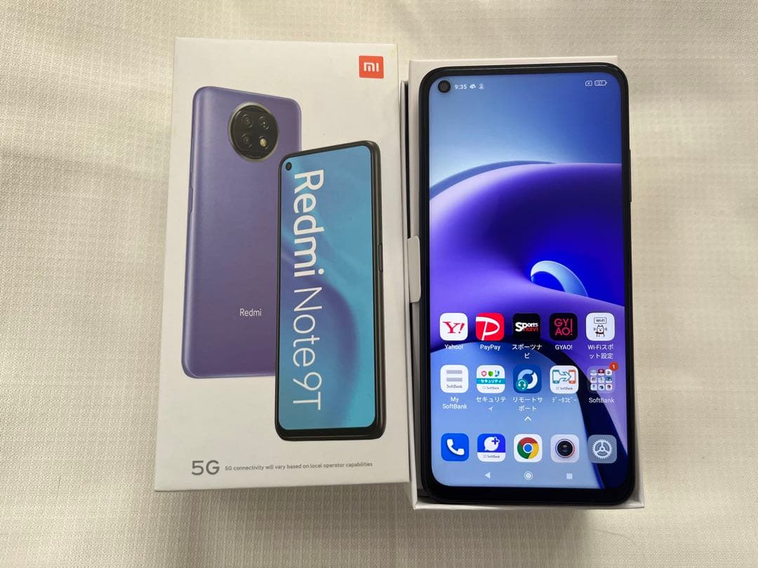 スマートフォン本体 Redmi Note 9T 5G Nightfall Black 128GB