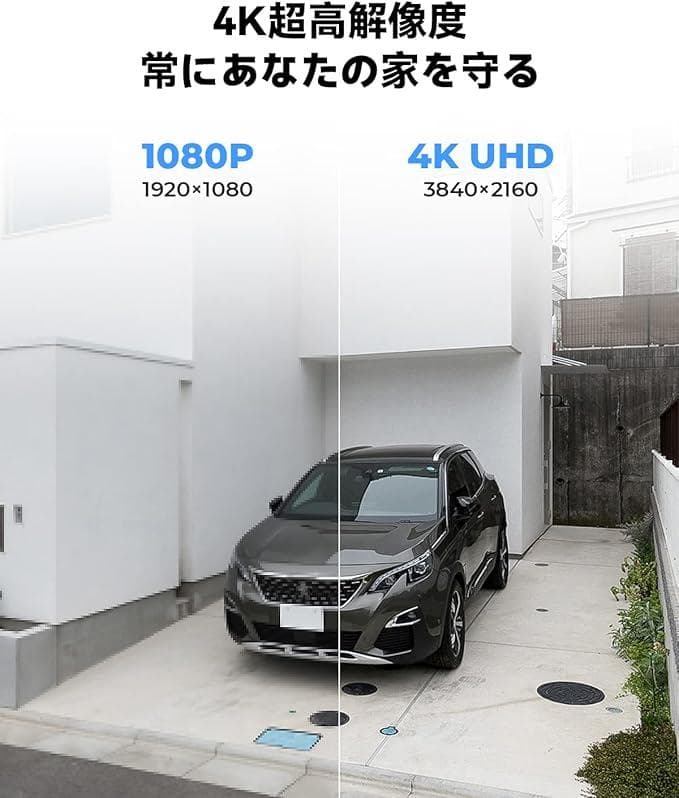 H.View PTZ-801 防犯カメラ 18X光学ズーム 800万画素 POE