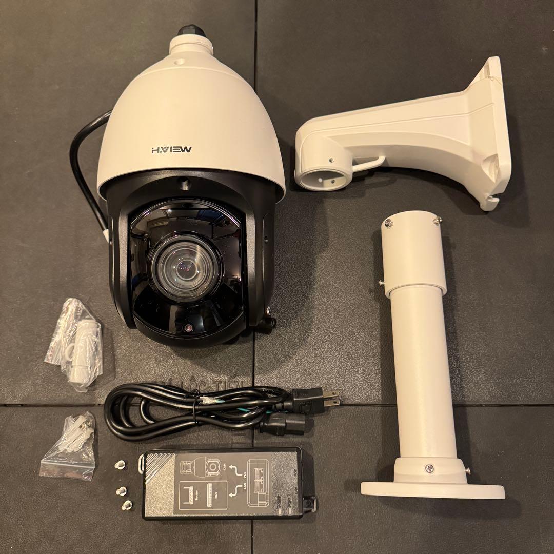 H.View PTZ-801 防犯カメラ 18X光学ズーム 800万画素 POE