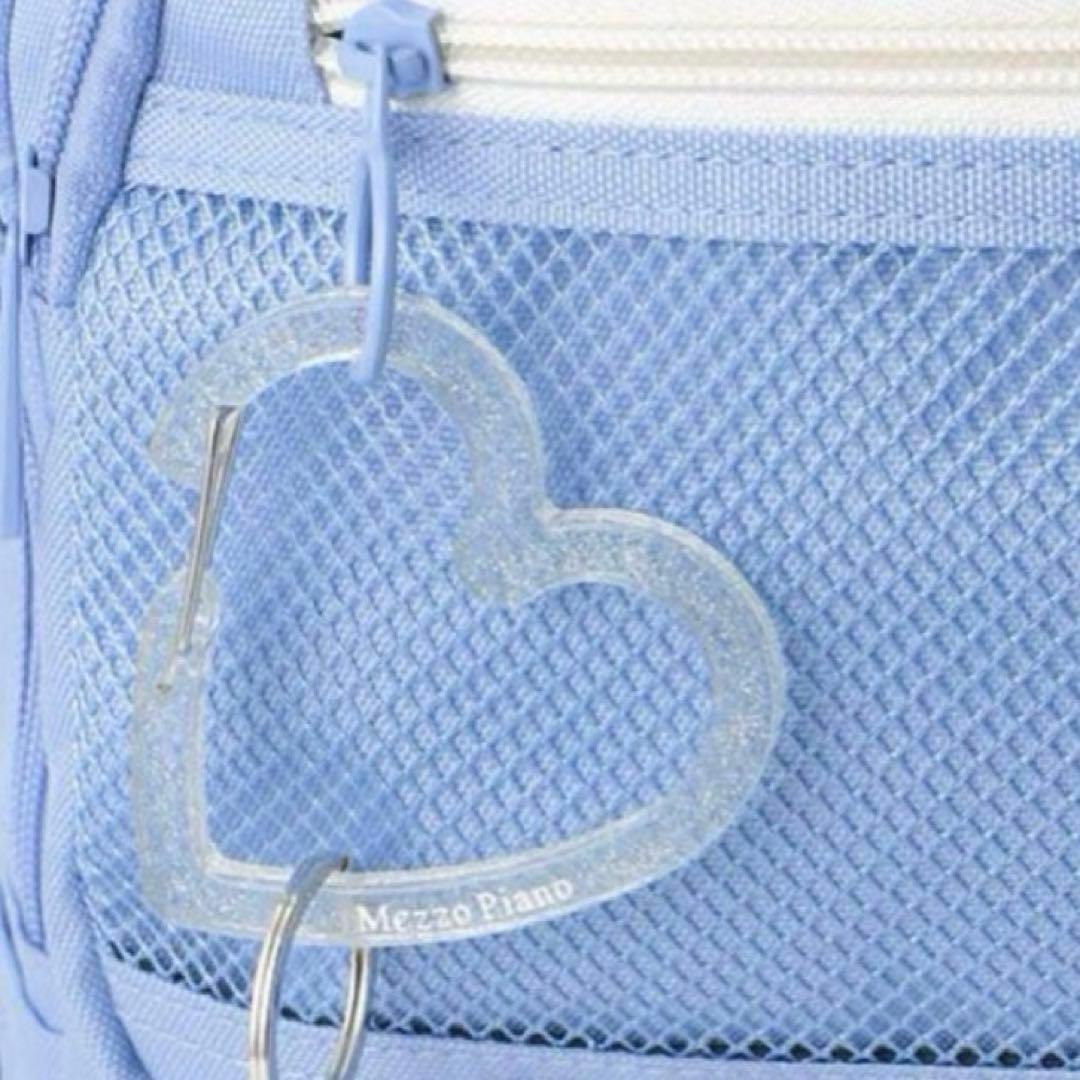 メゾピアノジュニア　ラメカラビナつきリュック