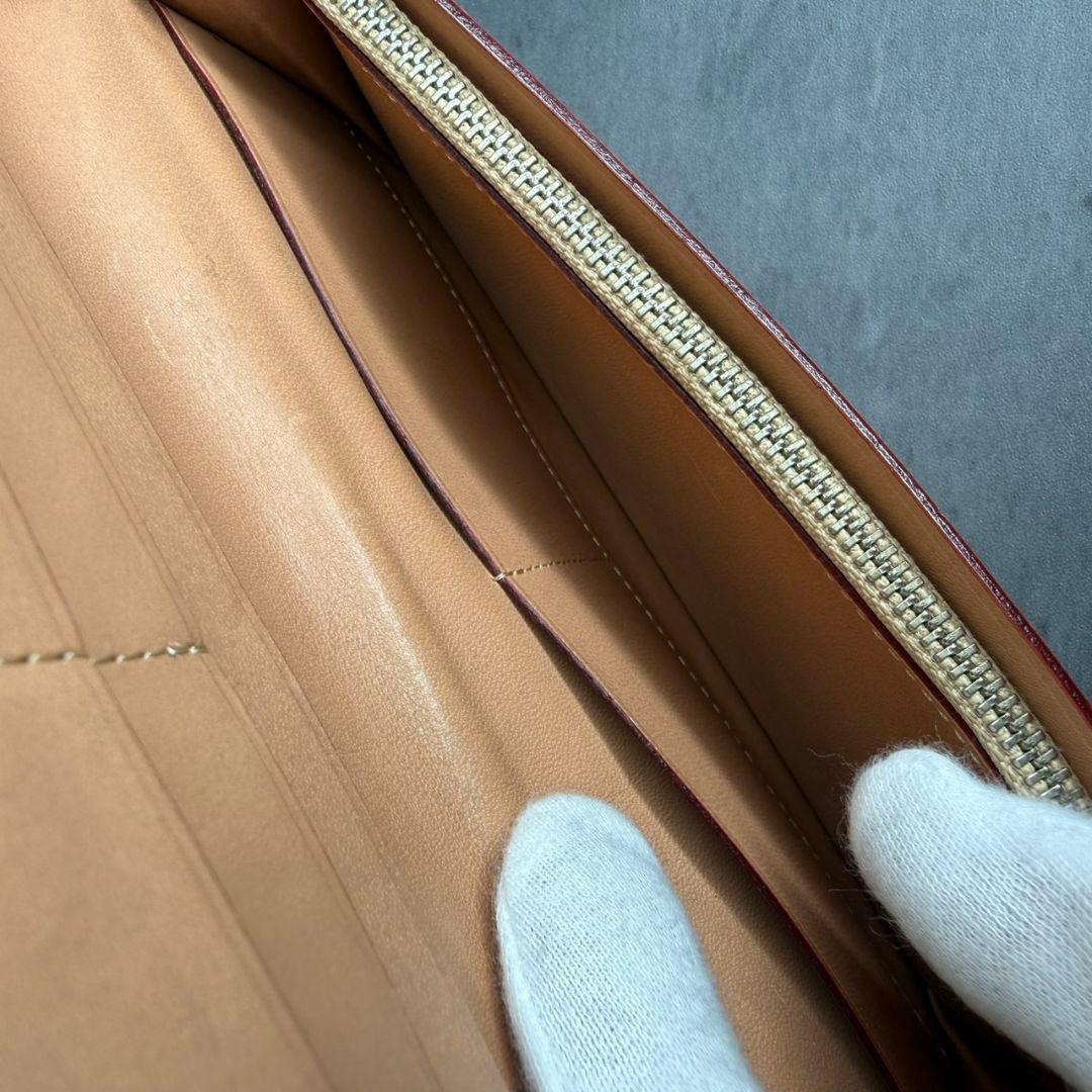 ®️GANZO ガンゾ コードバン V字マチ 長財布 小銭入れ付き ネイビー