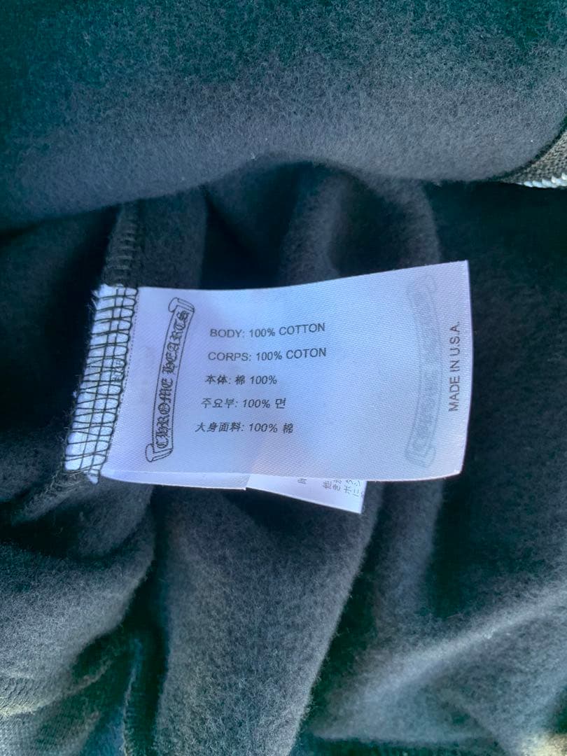 クロムハーツ クロムハーツ ホースシュー×袖フローラルクロス ZIPパーカー