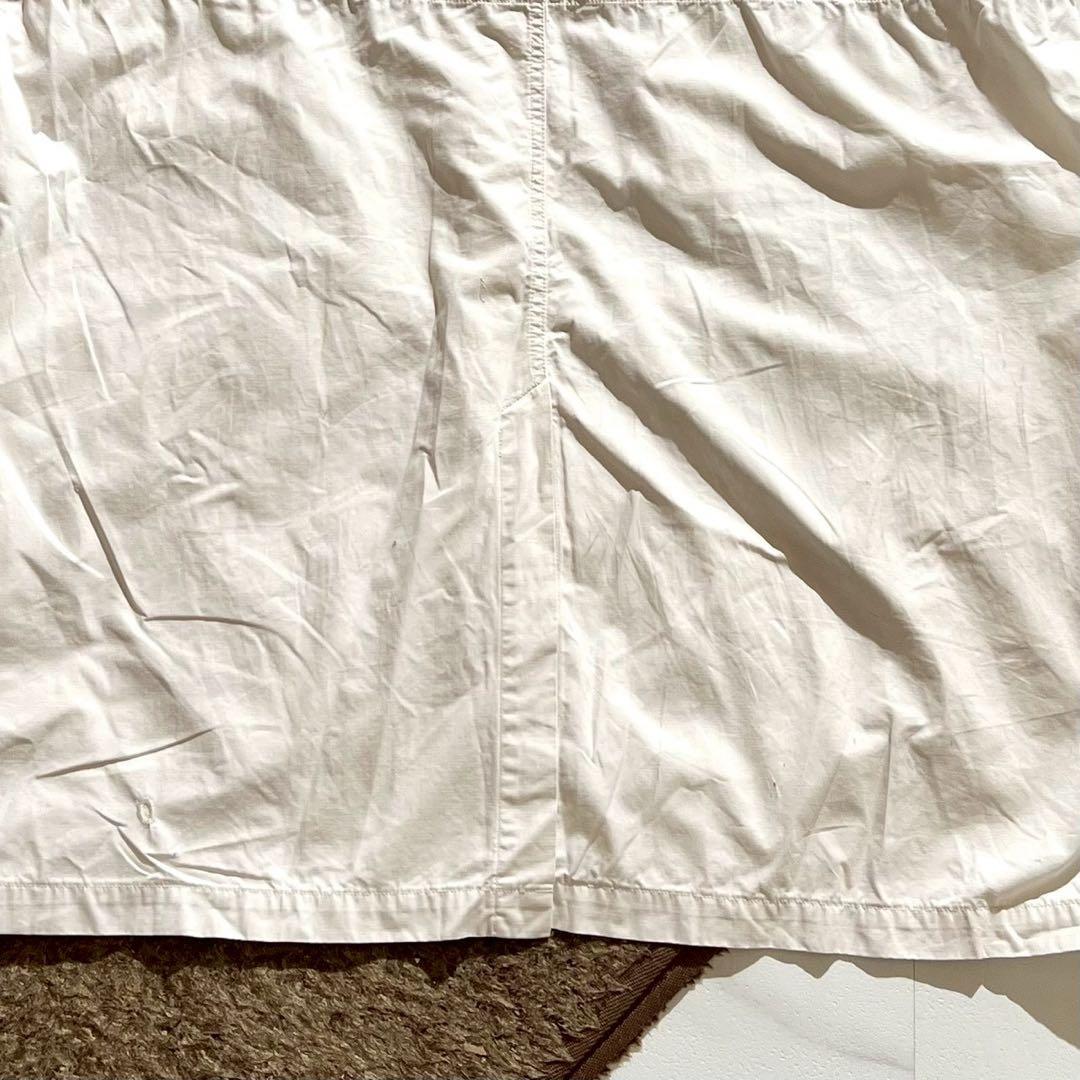 【現行】45R ウェザーの908ダンボカラーコート 4way 刺繍 ロング丈 白