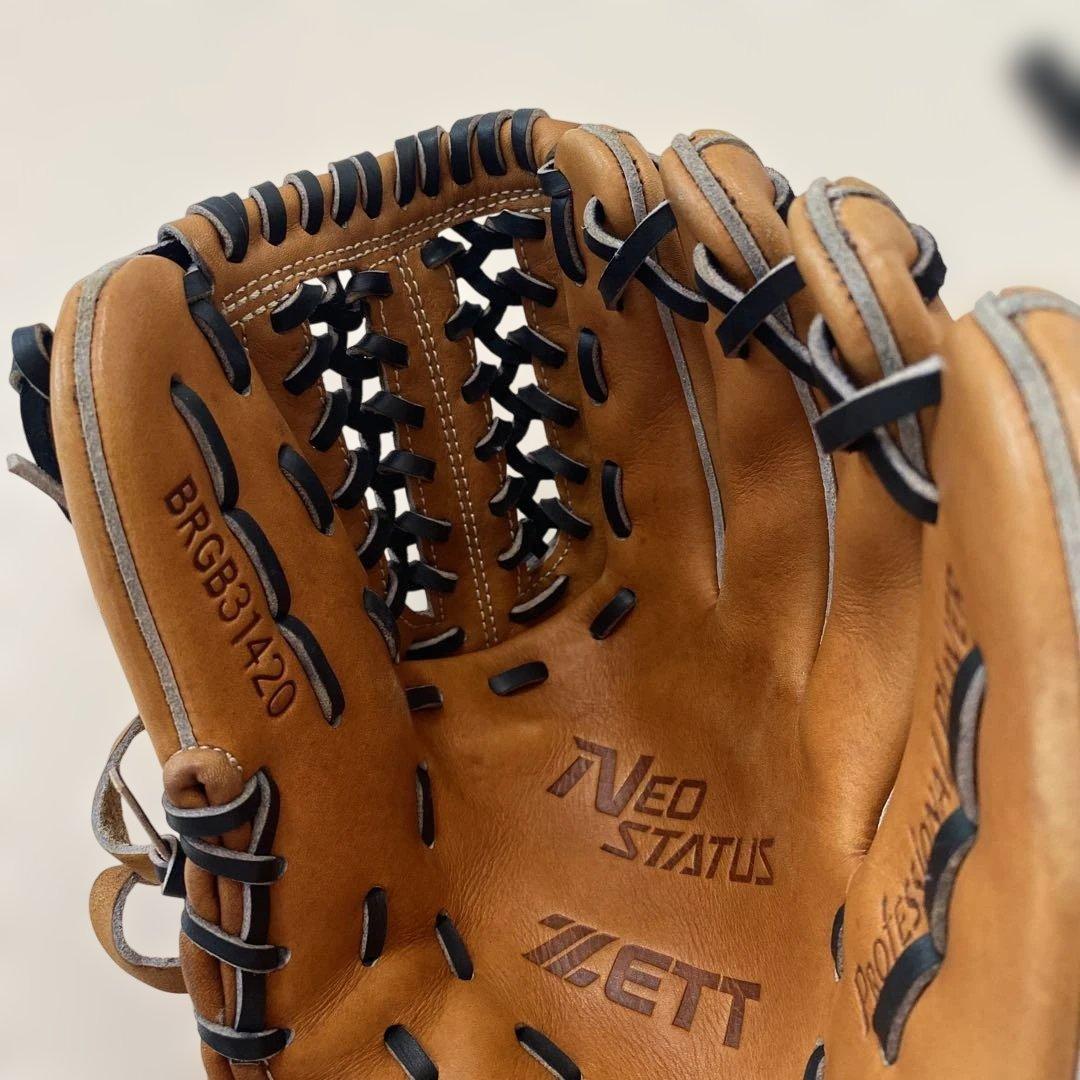 ZETT ネオステイタス 軟式グローブ ブラウン