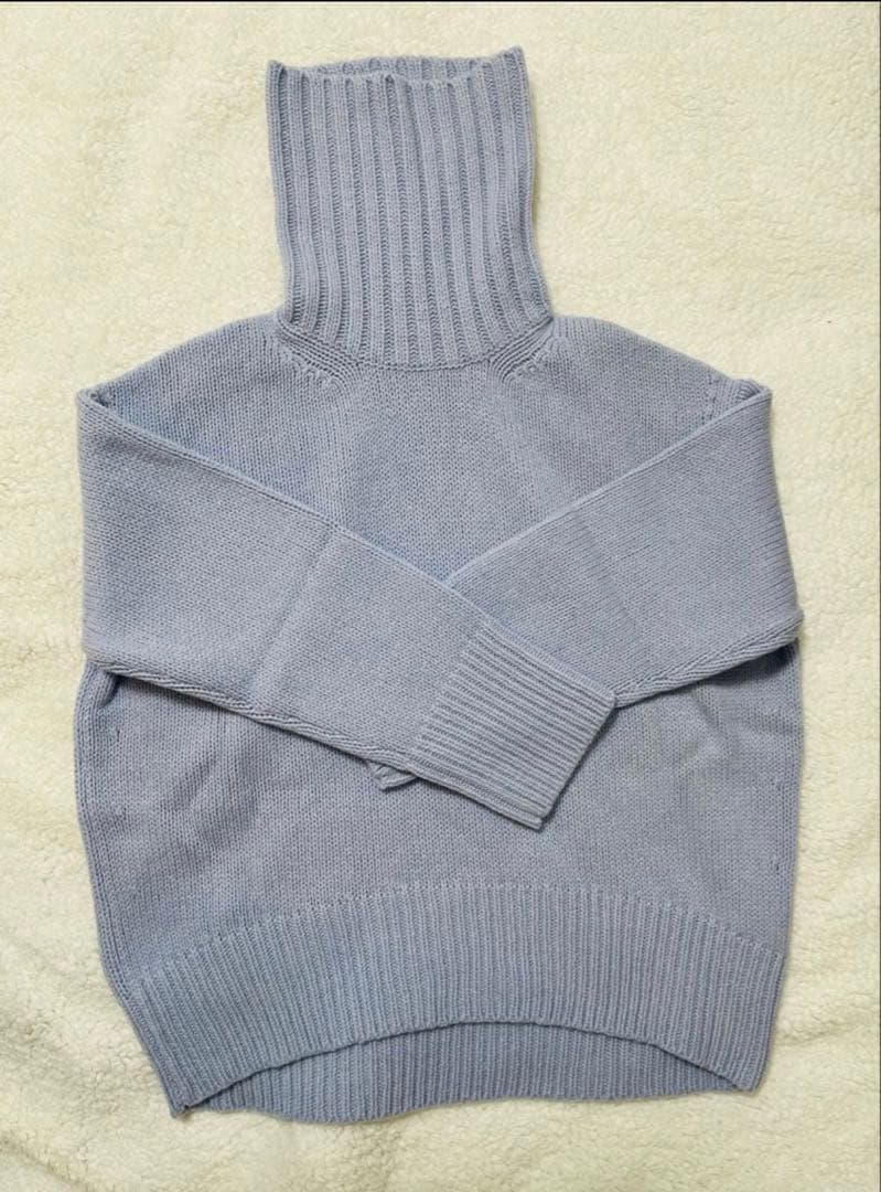 【美品】GALERIE VIE ファインウール　タートルネックニットS