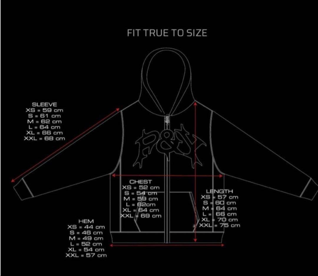 す*ー様 初期　punkandyo 黒ジップパーカー