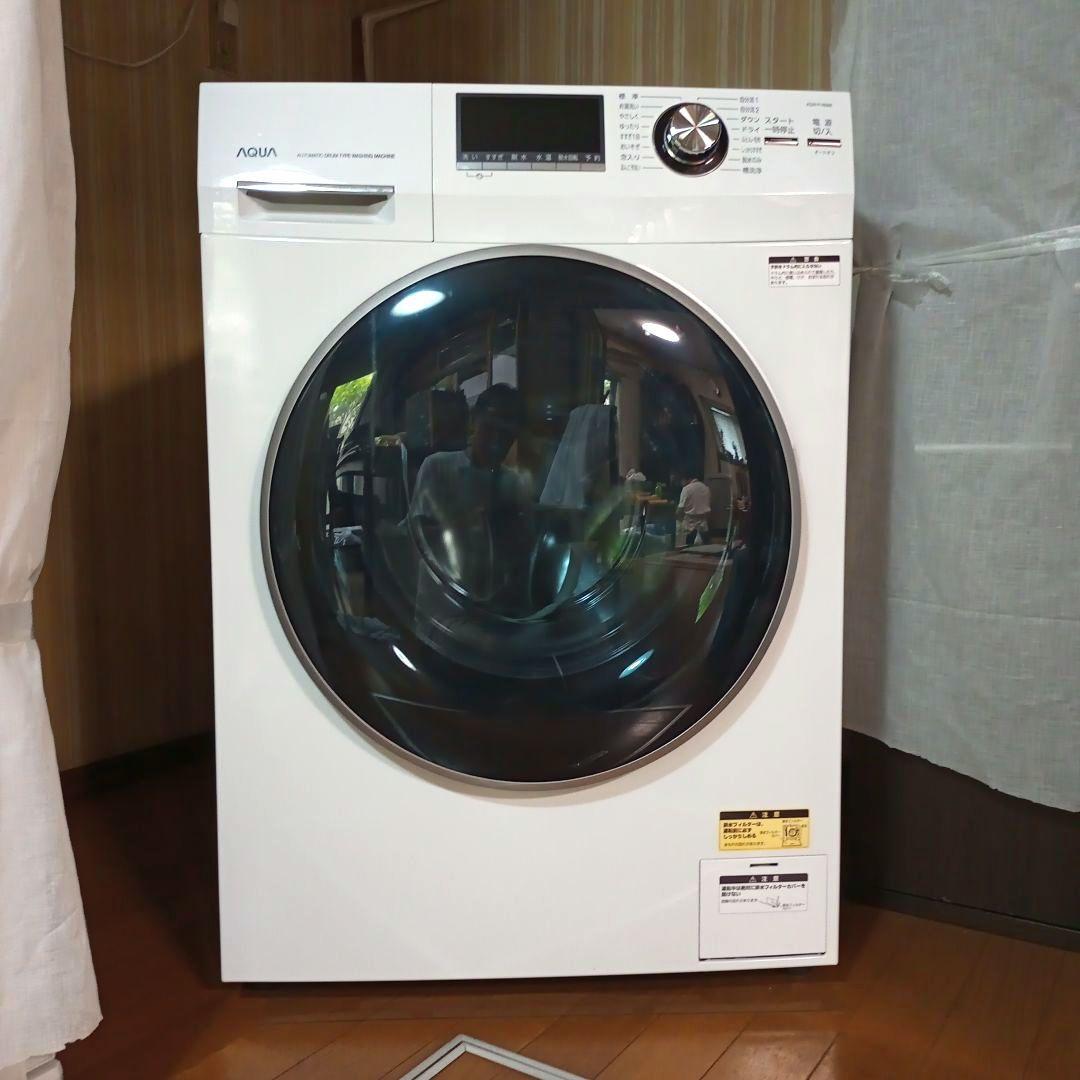 ドラム式洗濯機　アクア　AQW-FV800E　8kg