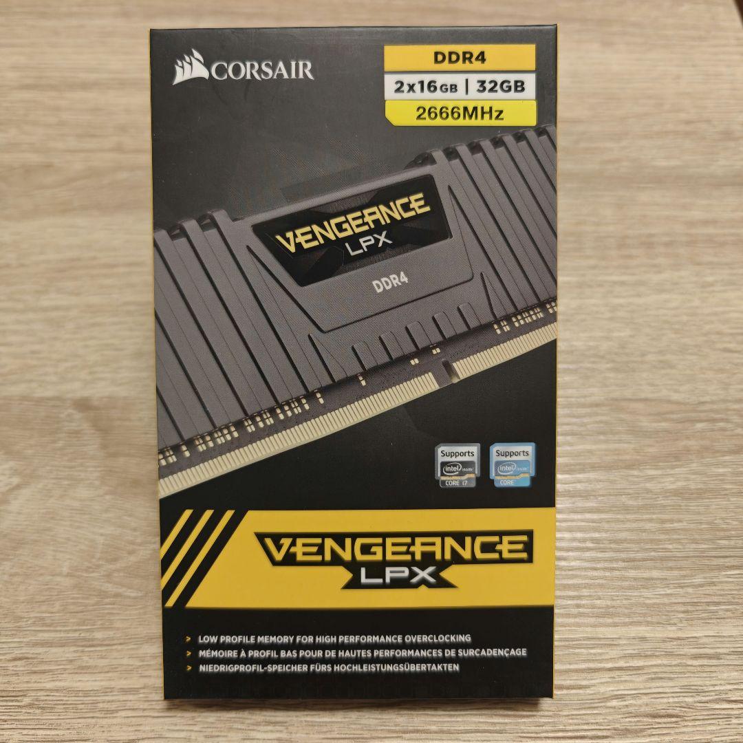 【未開封・新品】コルセア DDR4 32GB メモリ(16GB×2)