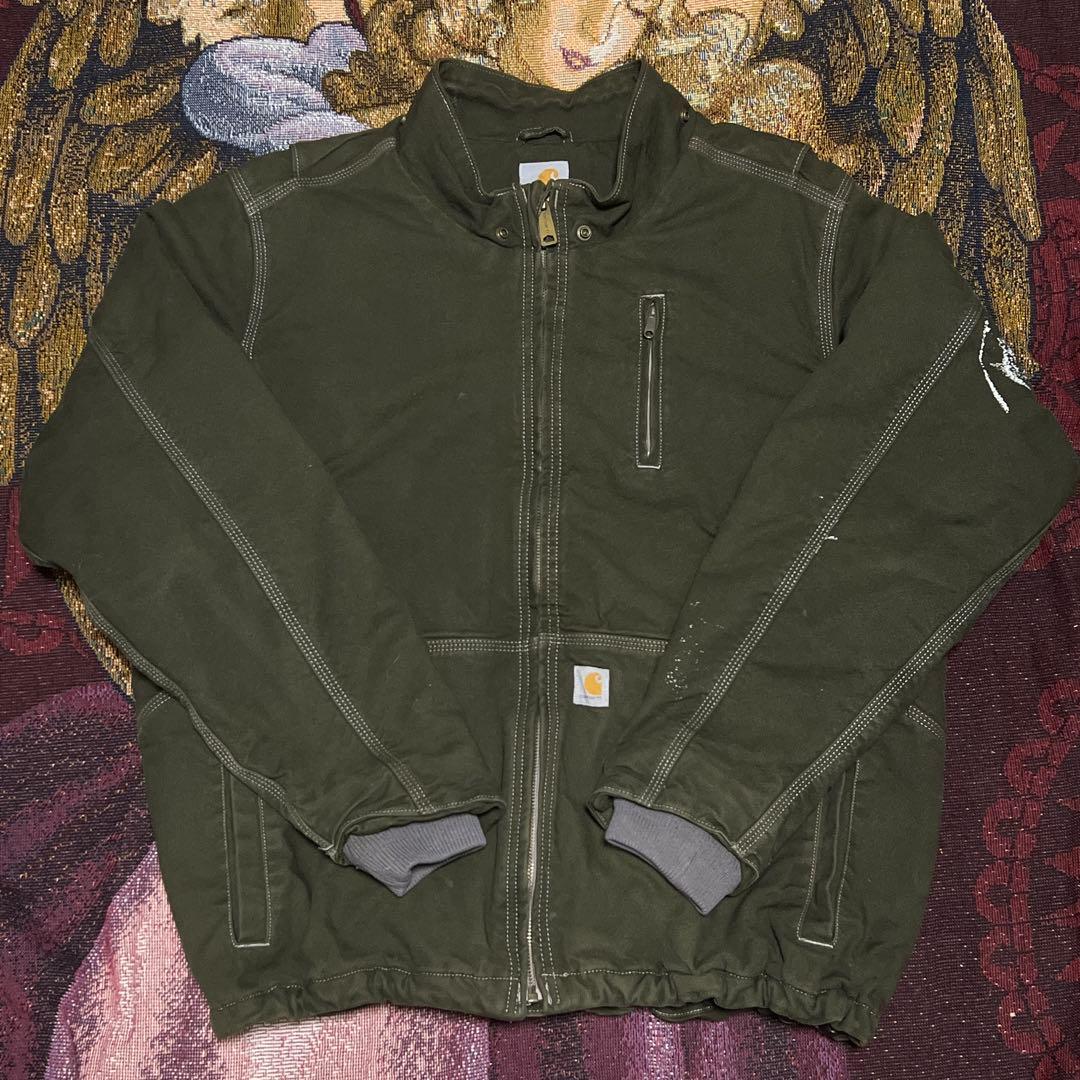 t*様 【即購入可】Carharttカーハートダックジャケットフルスイングモスグ