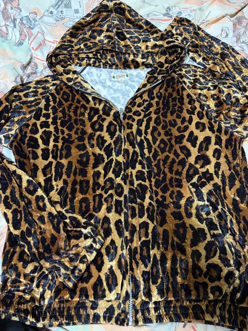 WACKO MARIA ヒョウ柄パーカー XL 薄手