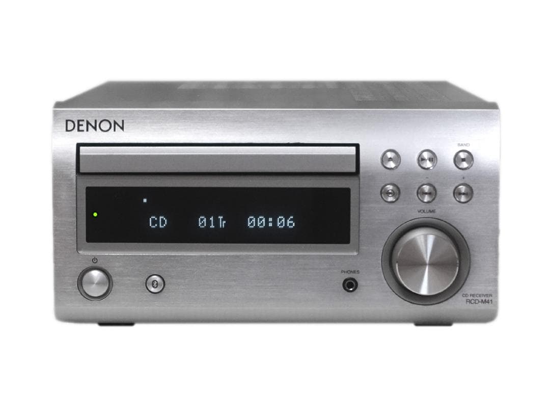 美品 DENON デノン RCD-M41 CDレシーバー シルバー 2017年製