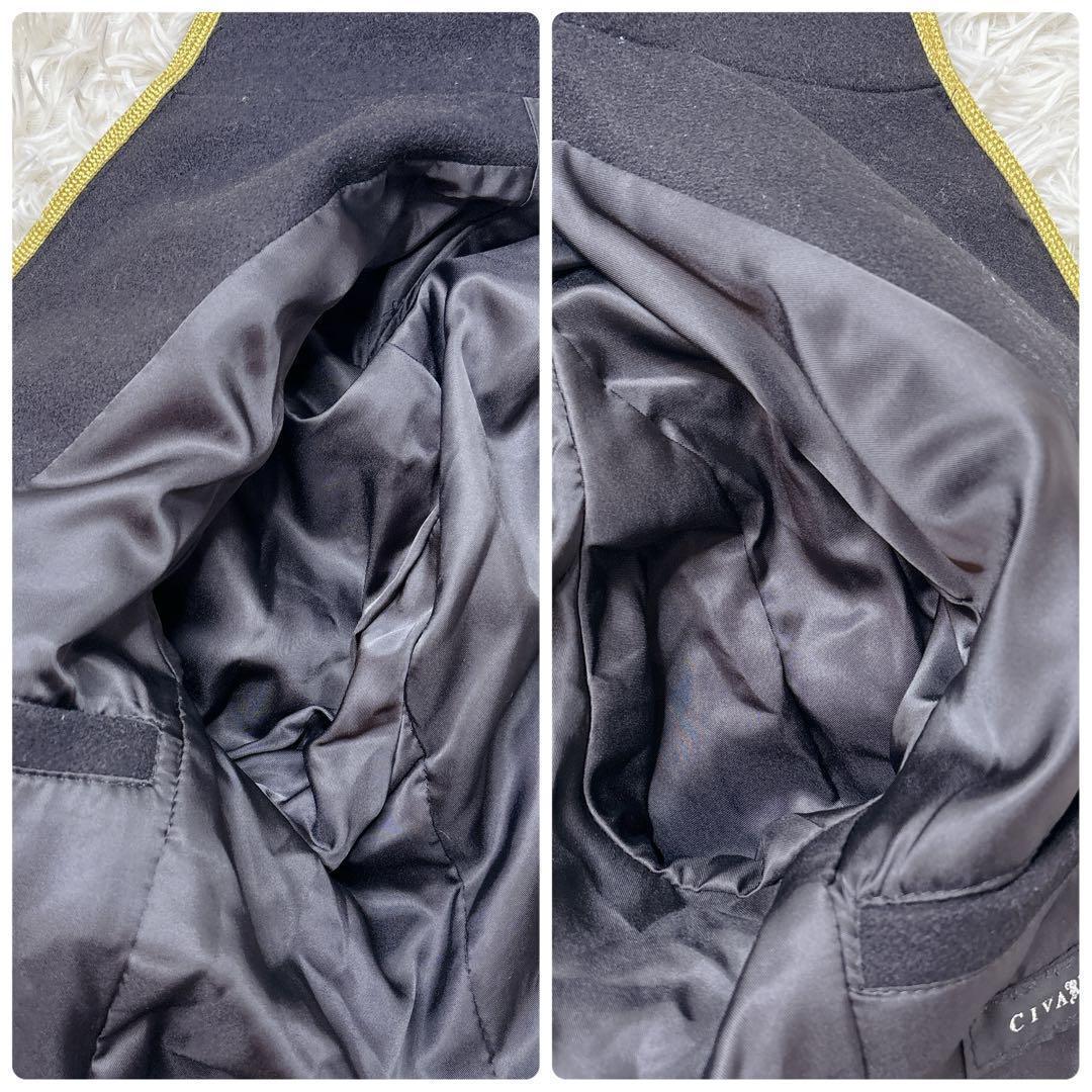CIVARIZE シヴァーライズ ナポレオンジャケット 金ボタン 黒 L