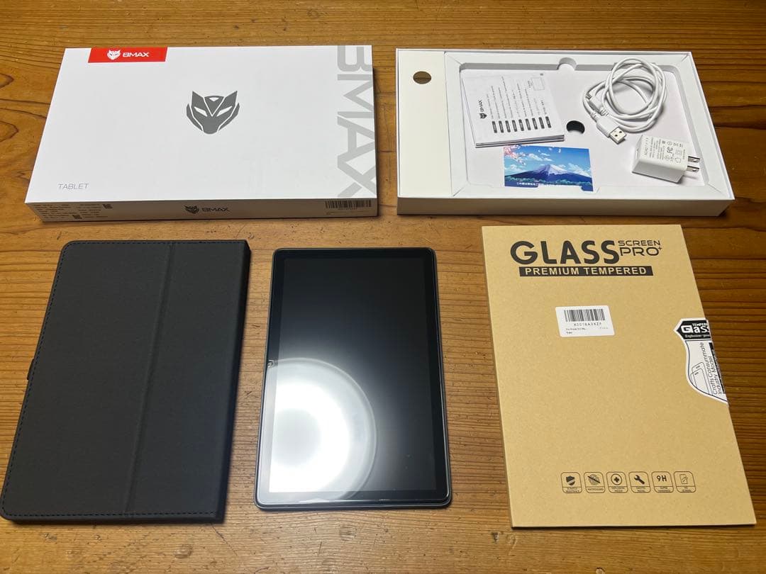 Bmax I10 Plusアンドロイド15 10インチ ケーススタンド保護ガラス