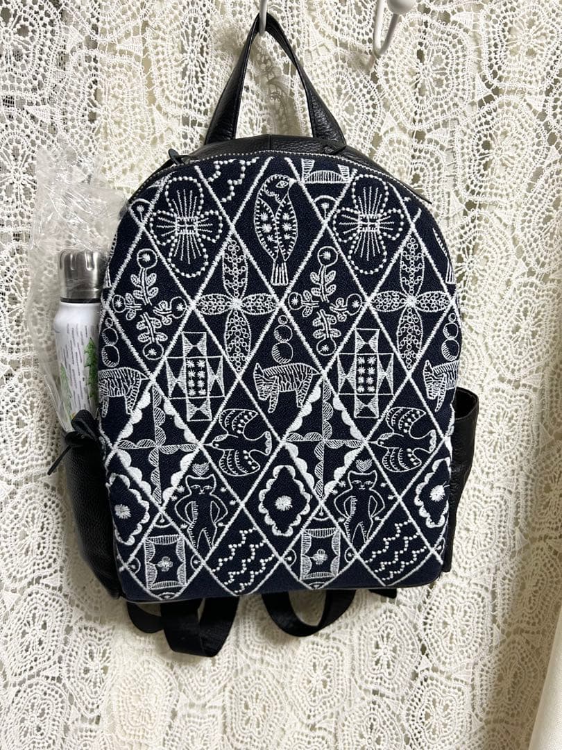 51001A ミナペルホネンハーフハンドメイド本革リュック シンフォニー