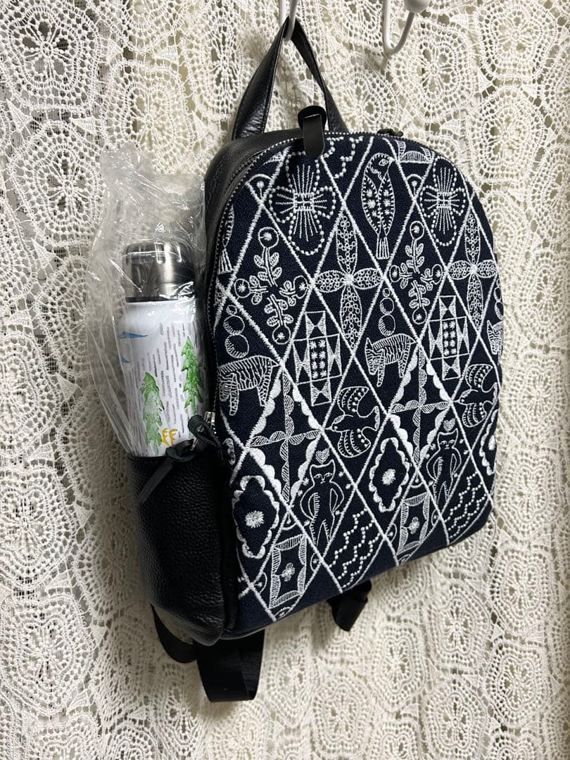 51001A ミナペルホネンハーフハンドメイド本革リュック シンフォニー