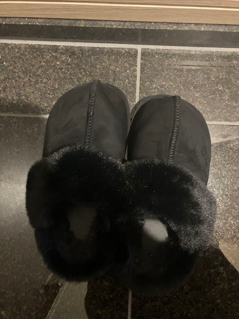 【Racbaki】ファーサボ2 ブラック Lサイズ