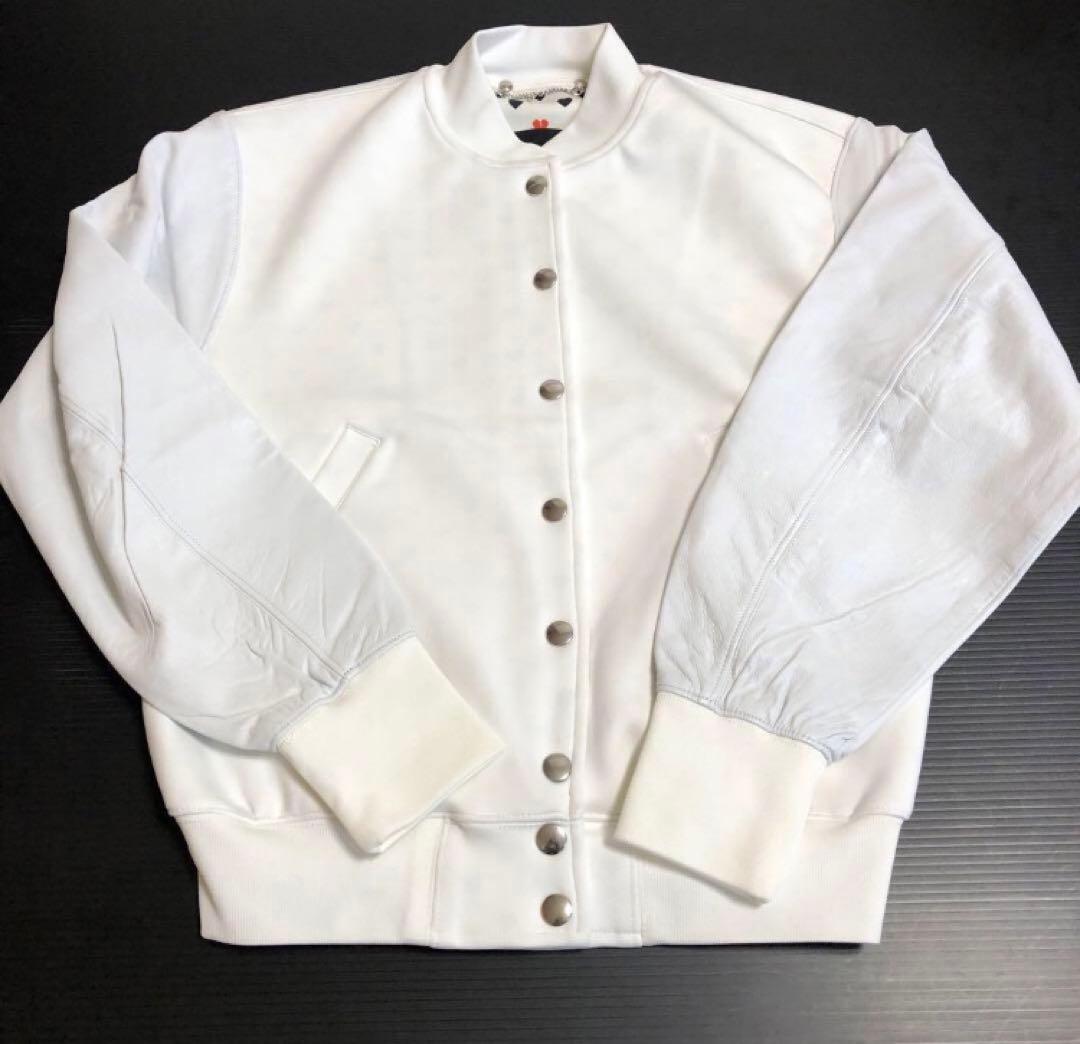 新品タグ付き　DIESEl ディーゼル ラムレザー　スタジャン　スカジャン　羊革