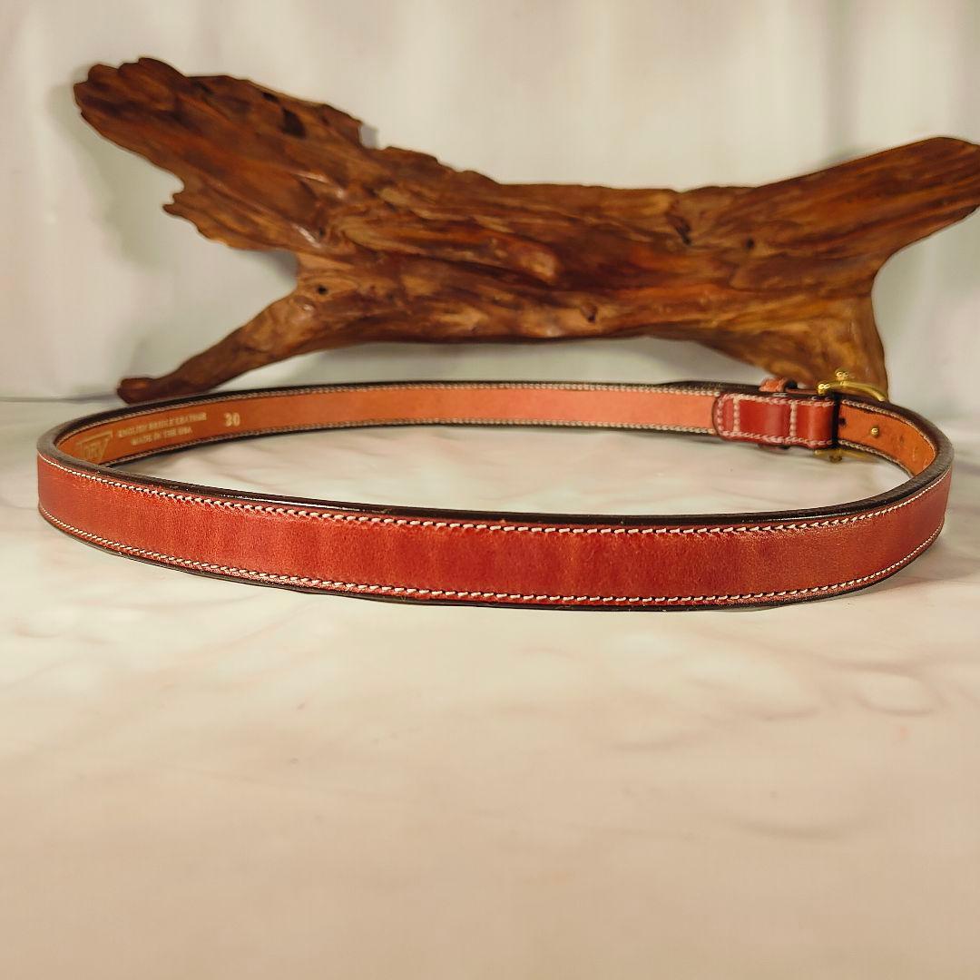 【極美品】TORY LEATHER　USA製　高級極厚イングリッシュレザーベルト