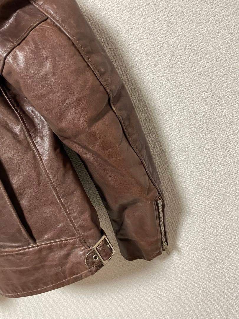 70s USA製 Schott シングルライダースジャケット ファーライナー付き
