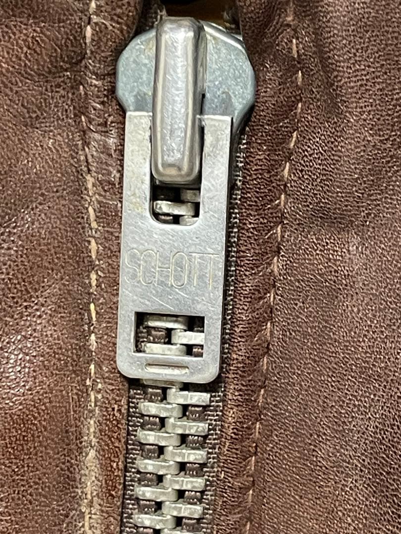 70s USA製 Schott シングルライダースジャケット ファーライナー付き