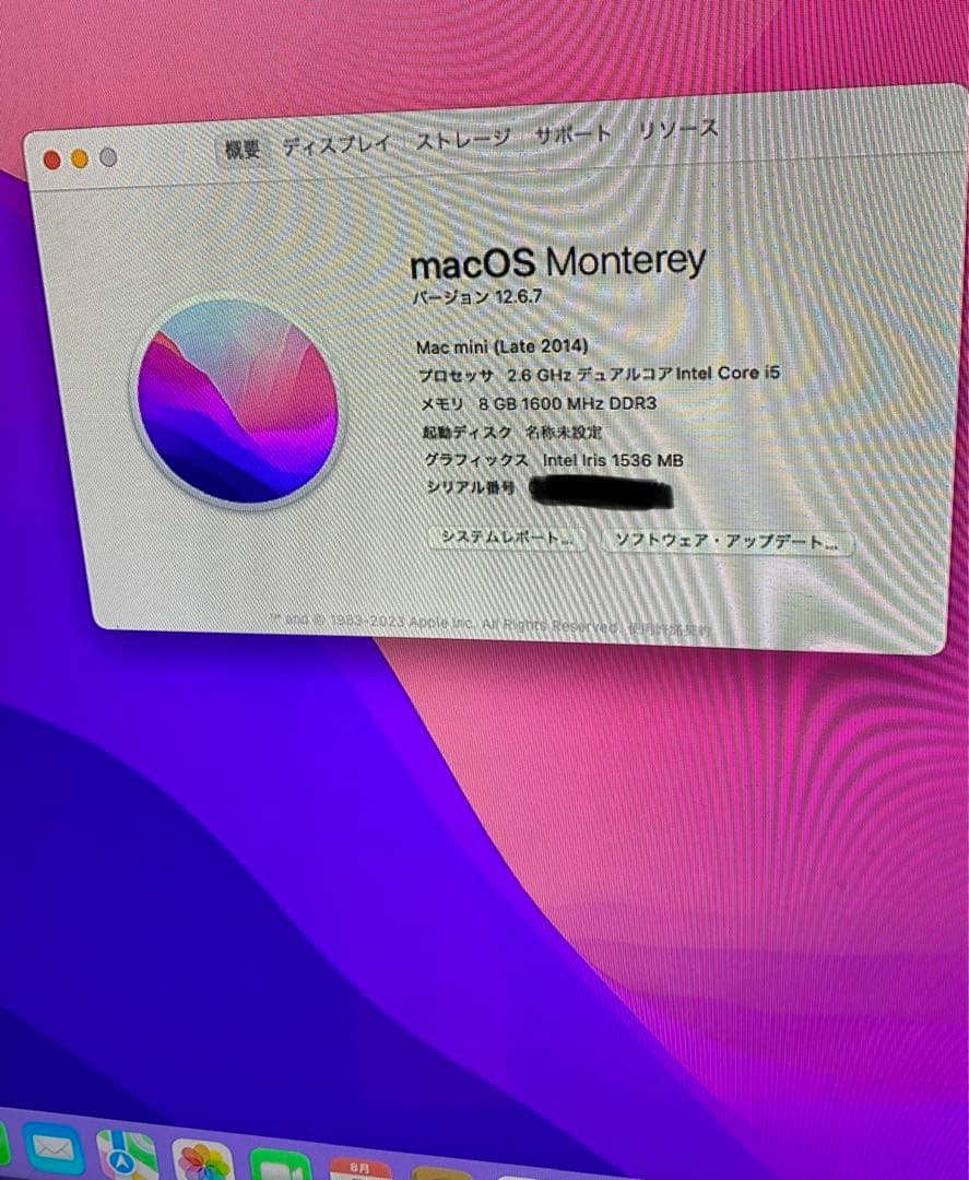 Macデスクトップ Mac mini i5 8GB 256GB SSD 1TB HHD 2014