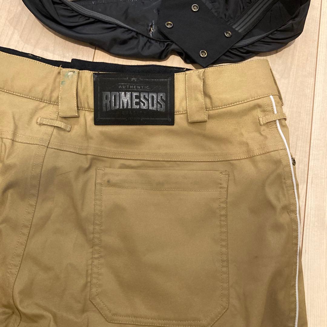 スノーボード　ローム　バギーパンツウェア　 L ベージュお洒落格安で！