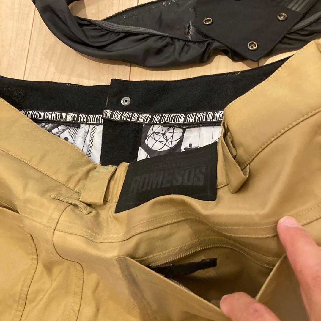 スノーボード　ローム　バギーパンツウェア　 L ベージュお洒落格安で！