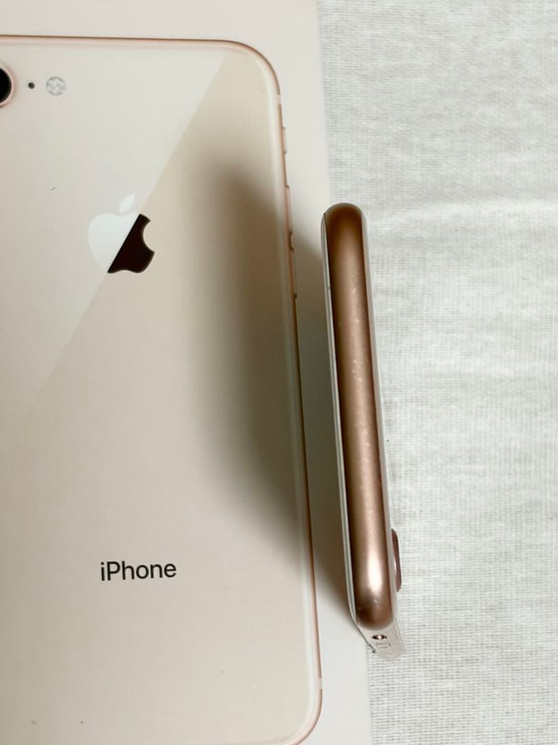 iPhone8 64GB 美品　未使用フィルム付　ピンクゴールド　simフリー