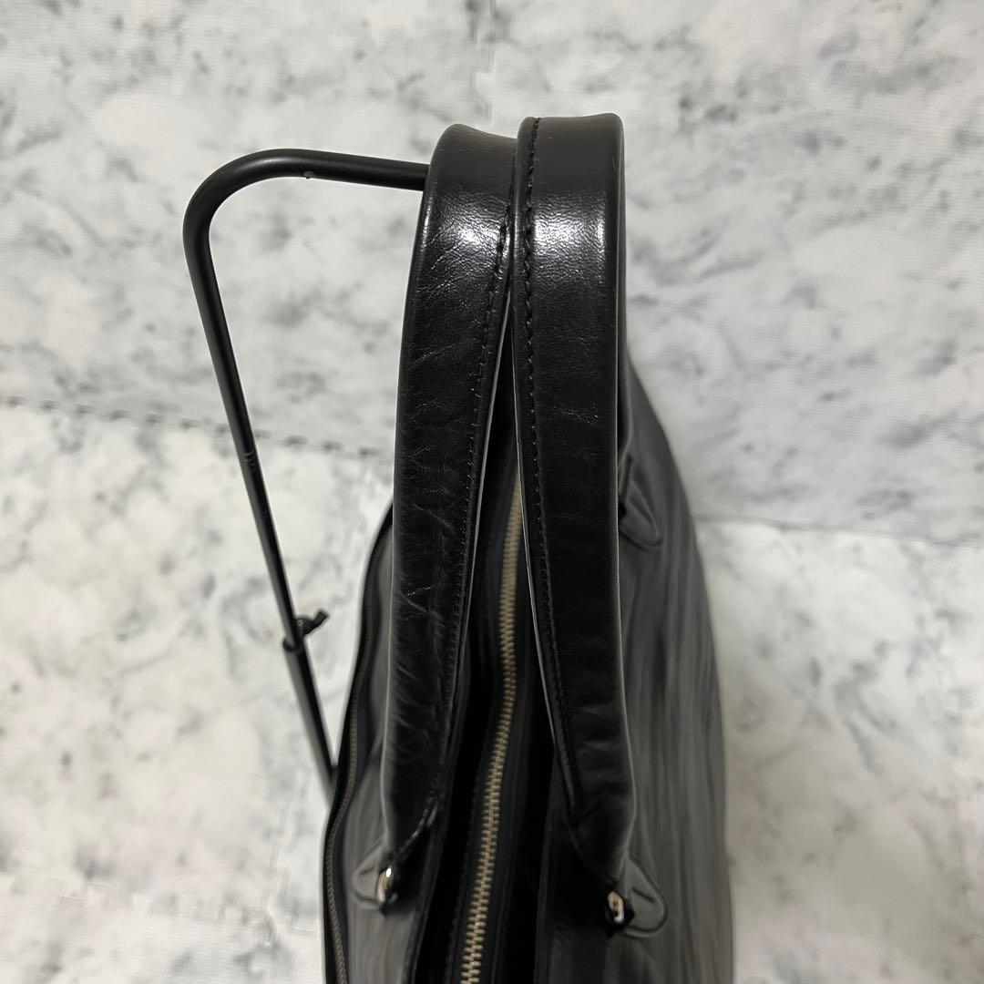 ultima TOKYO ウルティマトーキョー ブラックレザー トートバッグ