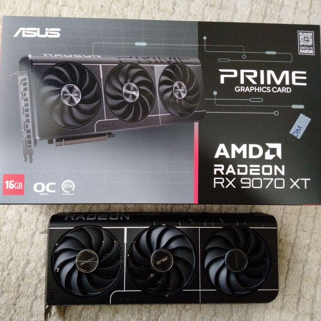 【極美品】ASUS Prime Radeon RX9070XT 16GB OC