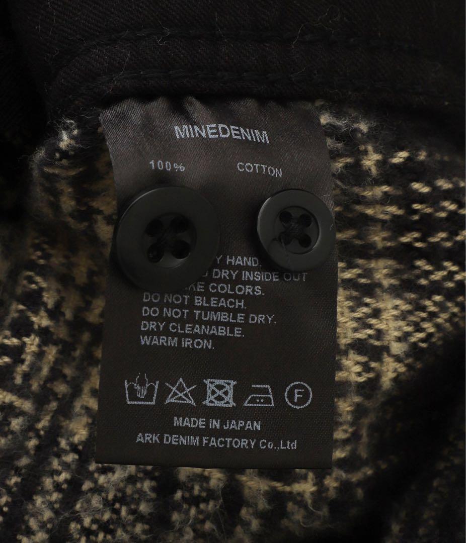 【新品タグ付】MINEDENIM オンブレチェックシャツ　【定価約4.6万】