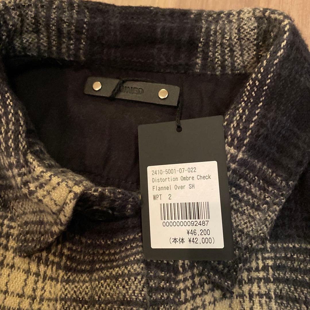 【新品タグ付】MINEDENIM オンブレチェックシャツ　【定価約4.6万】