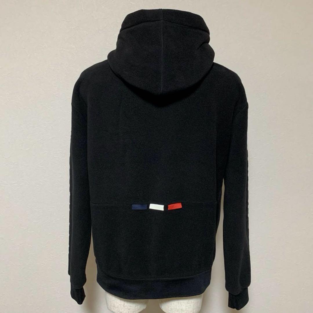 〔極美品〕モンクレール　袖ロゴ　パーカー　M ブラック　5P108
