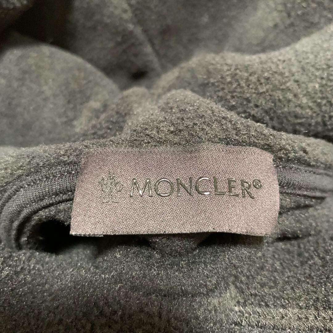 〔極美品〕モンクレール　袖ロゴ　パーカー　M ブラック　5P108