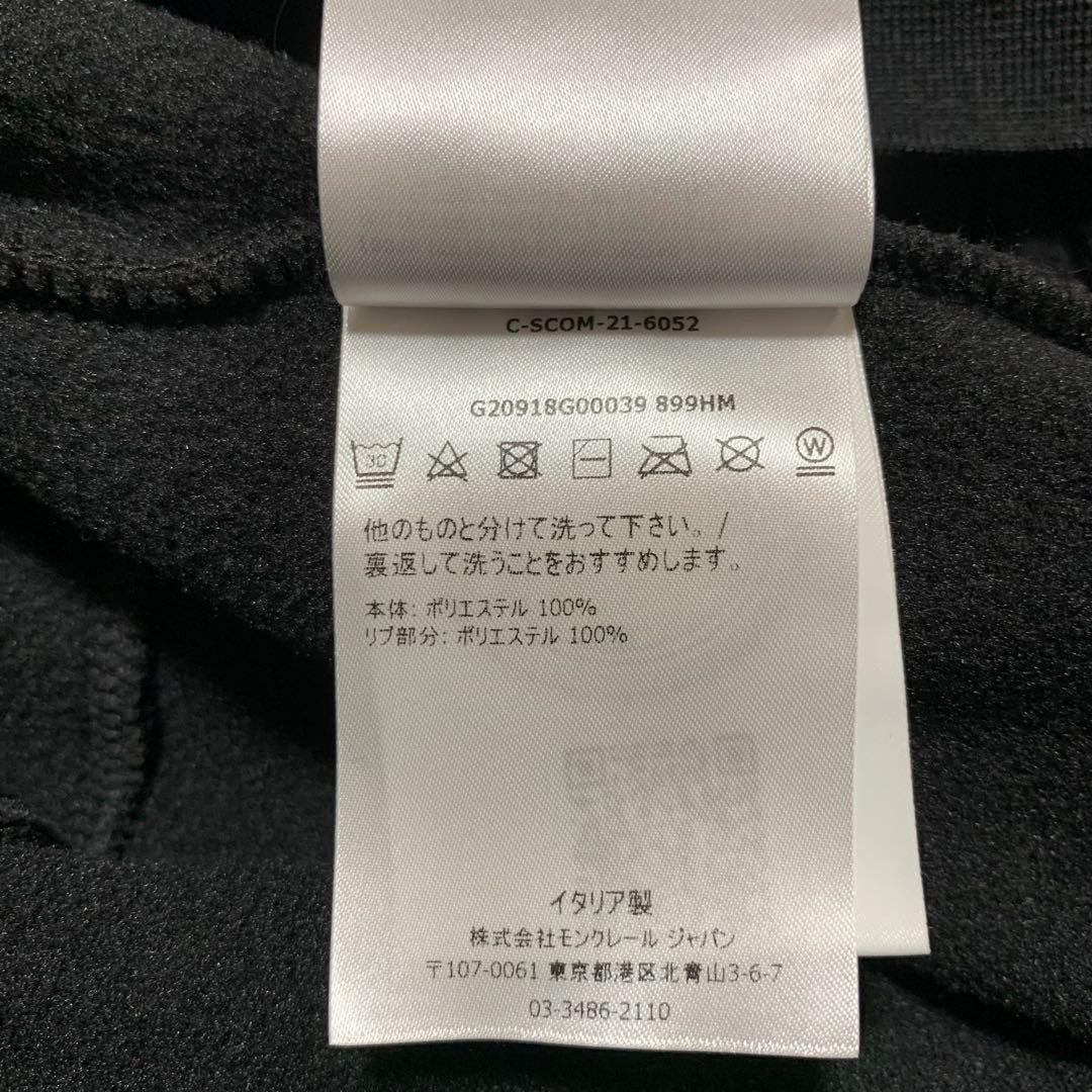 〔極美品〕モンクレール　袖ロゴ　パーカー　M ブラック　5P108