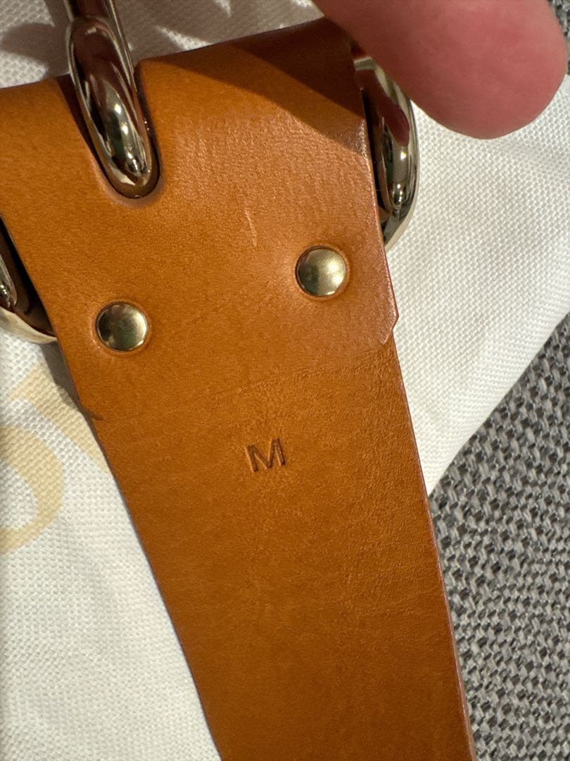 売り切り！Chloé ブラウンレザーベルト Mサイズ