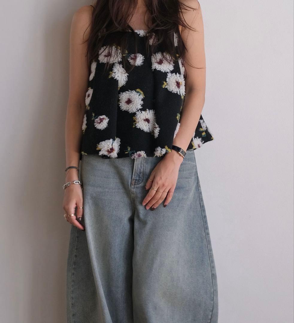 【未使用】AKTE ボアキャミソール