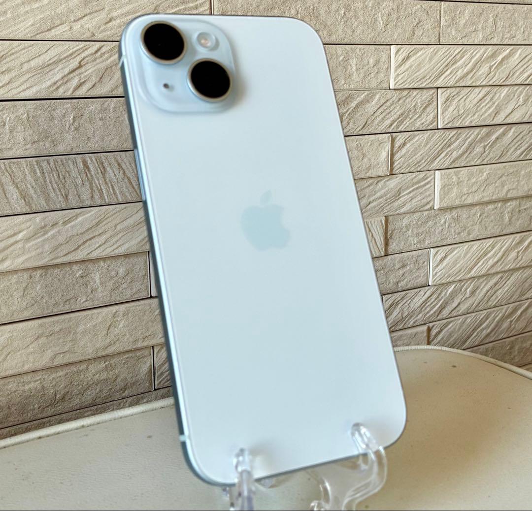 jyuh.　iPhone 15 ブルー 256GB 純正保護ケース他付属品