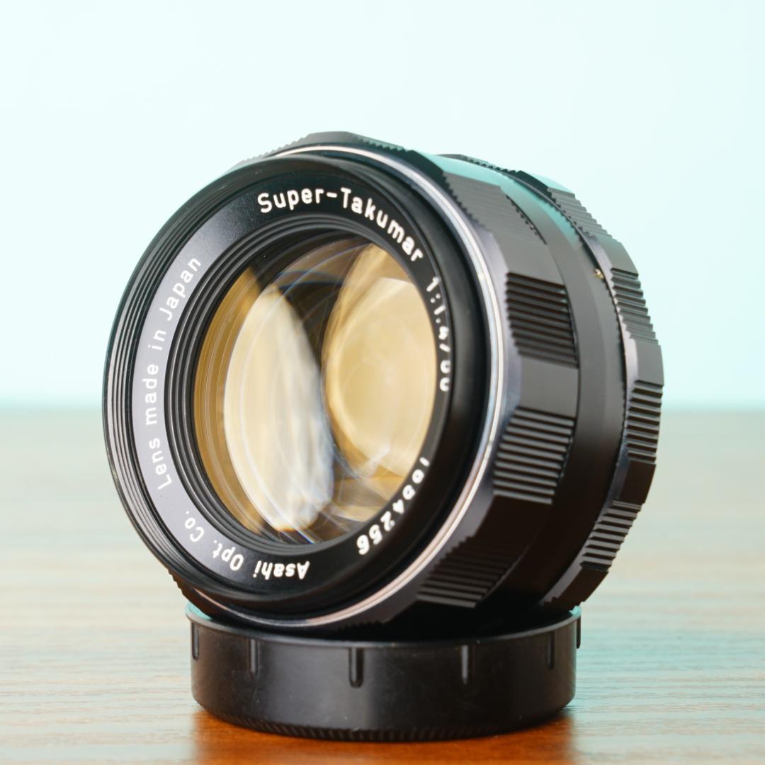 Super Takumar 50mm f1.4 オールドレンズ フード付き 56