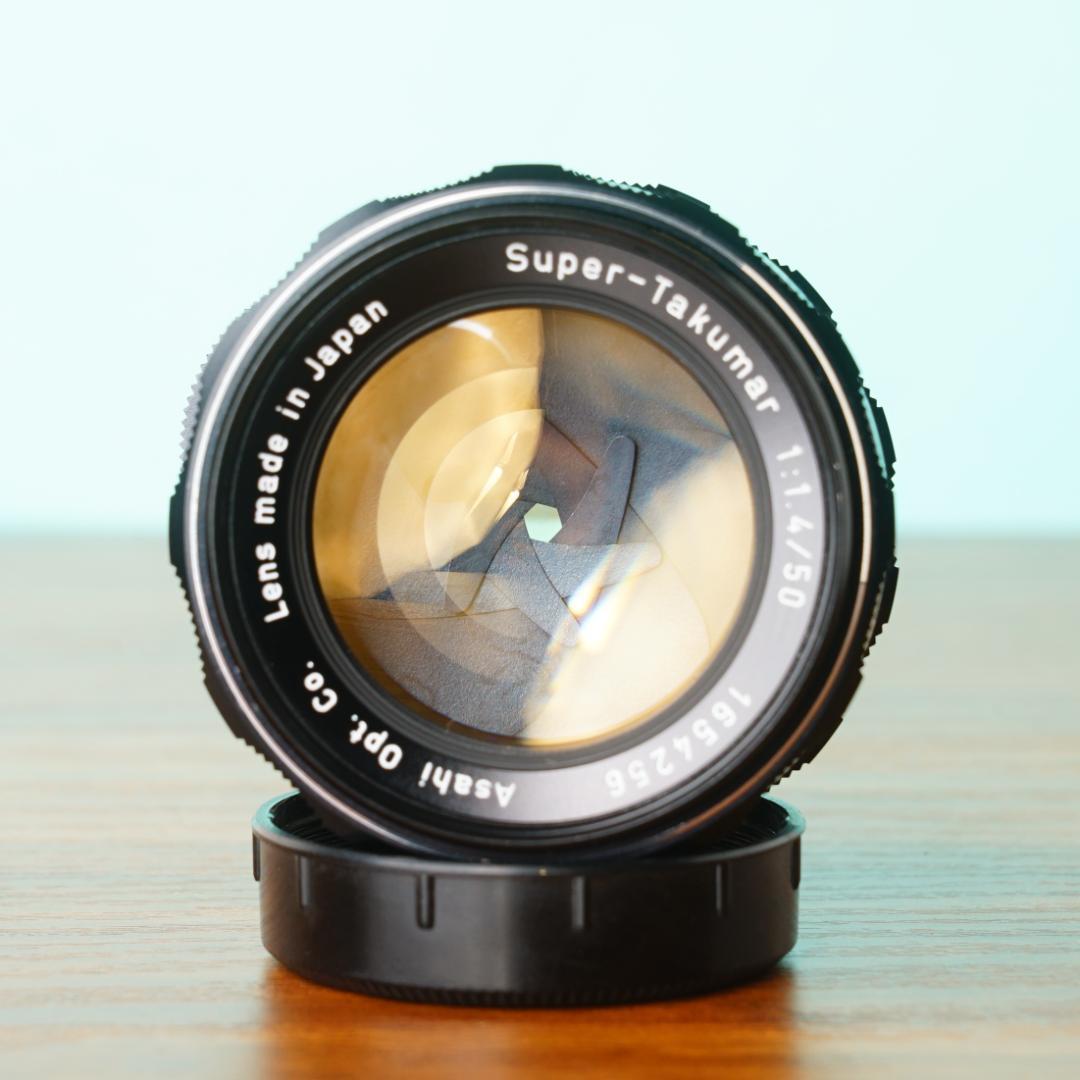 Super Takumar 50mm f1.4 オールドレンズ フード付き 56