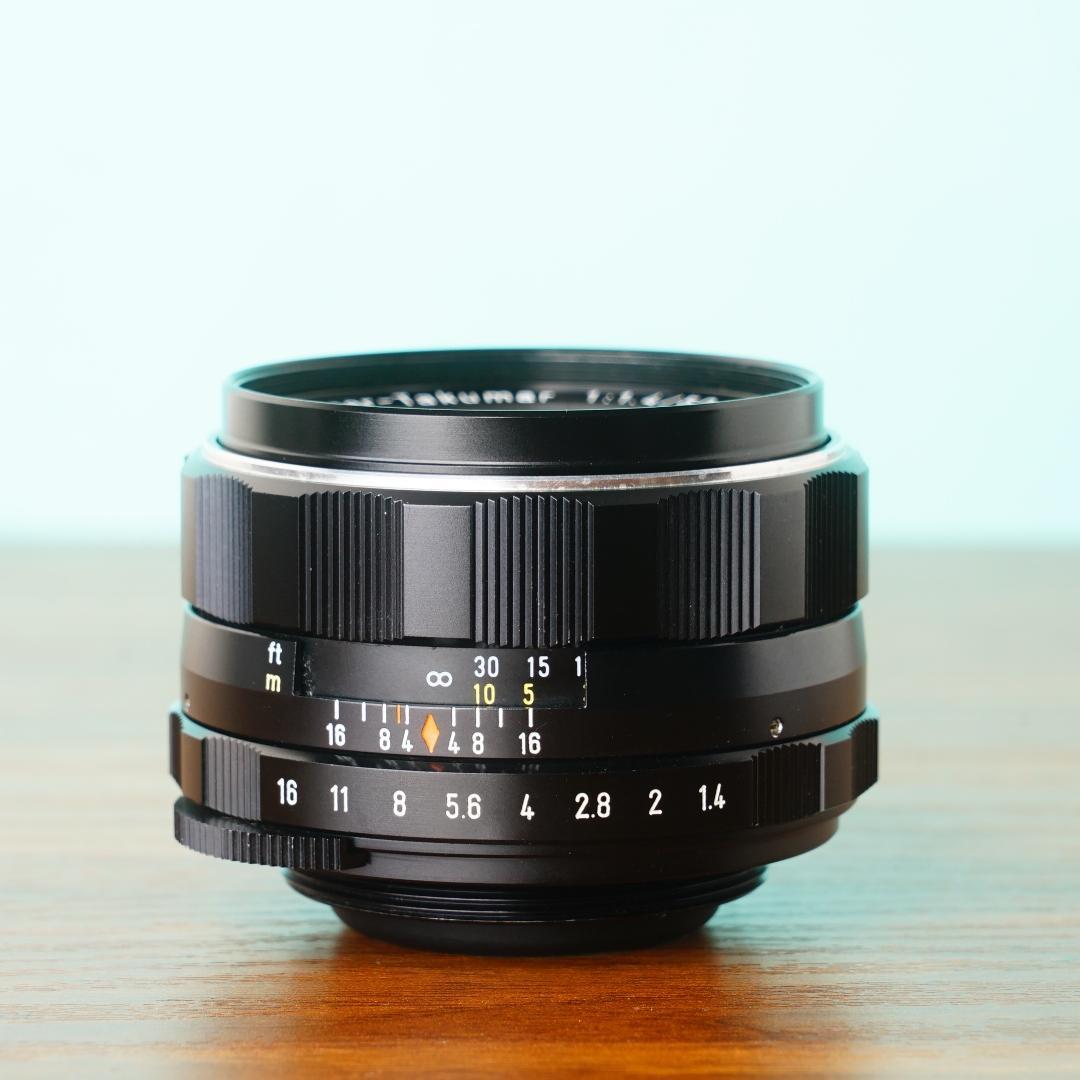 Super Takumar 50mm f1.4 オールドレンズ フード付き 56
