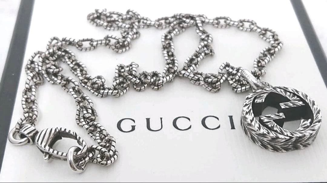 美品✨GUCCI インターロッキングネックレス