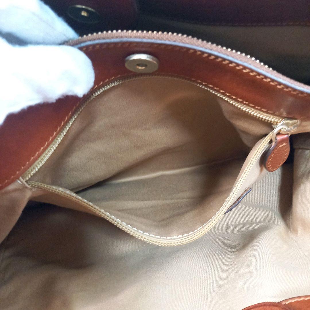 ボルドリーニ セレリア トートバッグ 肩掛け レザー ブラウン 赤茶 6853