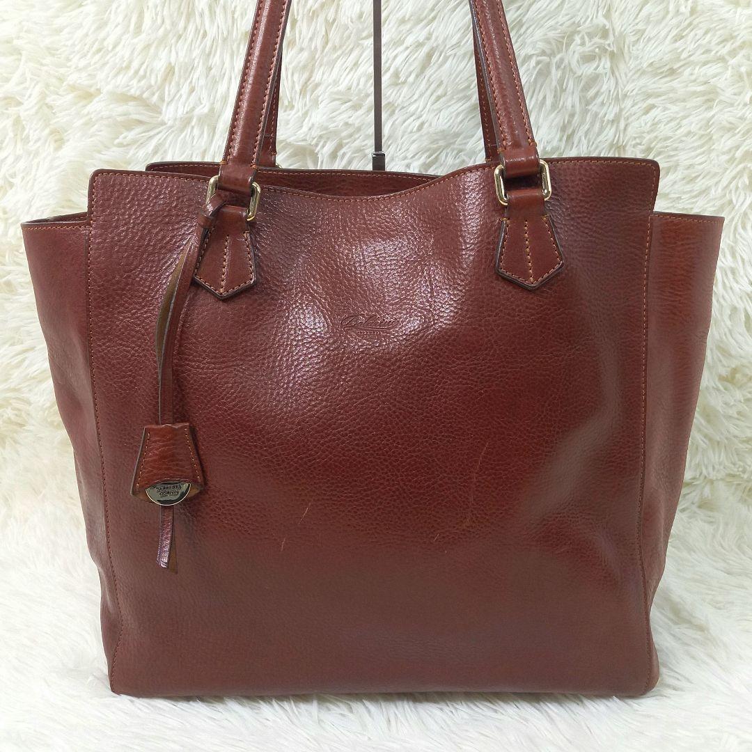 ボルドリーニ セレリア トートバッグ 肩掛け レザー ブラウン 赤茶 6853